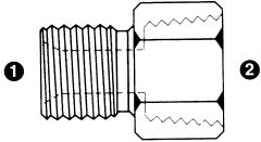 Steel Adapters, Male BSPP (British Parallel) To Female NPT, Straight