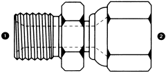 Steel Adapters, Male BSPP (British Parallel) To Female JIC 37 deg Flare, Straight