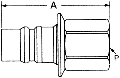 FD69 Series Arc Latch High Pressure Water Blast Quick Disconnects, Male Half, Female NPT