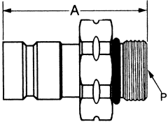 FD90 Series SAE J1502 Interchange Diagnostic Quick Disconnects, Male Half, Male Metric O-Ring