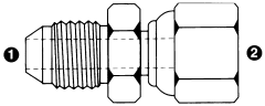 Stainless Steel Adapters, Male JIC 37 deg Flare To Female BSPP (British Parallel) Swivel, Straight