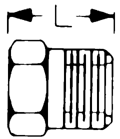 Steel Inverted Flare Tube Nuts