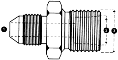 Steel Adapters, Male JIC 37 deg Flare To Male Kobelco, Straight