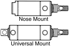 DV Series Double-Acting Pneumatic Cylinders, Up To 250 PSI