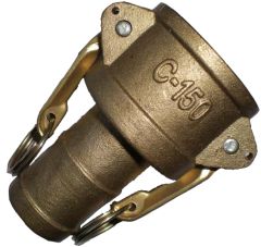 Brass Cam & Groove Couplers, Female Half, Hose Shank