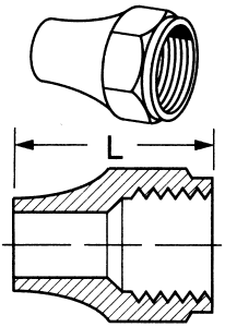 Brass Tube Short Flare Nuts