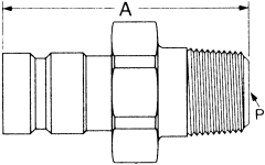 FD90 Series SAE J1502 Interchange Diagnostic Quick Disconnects, Male Half, Male NPT