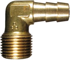 Brass Short Shank Type Fittings, Male NPT, 90 deg Elbow