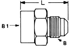 Brass Adapters, Female SAE 45 deg Flare To Male SAE 45 deg Flare, Straight