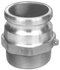 Stainless Steel Cam & Groove Adapters, Male Half, Male NPT