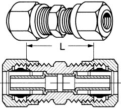 Brass DOT Approved Air Brake Tube Unions