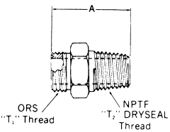 Steel Adapters, Male SAE O-Ring Face Seal To Male NPT, Straight