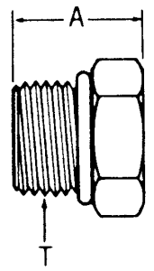 Steel Male SAE O-Ring Boss (Straight Thread O-Ring) Hex Plugs