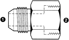 Steel Adapters, Male JIC 37 deg Flare To Female Flat Face BSPP (British Parallel), Straight