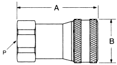 5600 Series Industrial Interchange Quick Disconnects, Female Half, Coupling, Female NPT