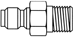 Pressure Washer Quick Couplers, Male Half, Male NPT