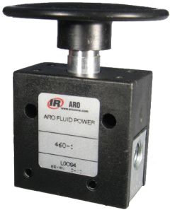 3-Way Palm Button Pneumatic Valves, Up To 7.5 SCFM & 150 PSIG