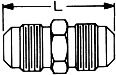 Brass Adapters, Male SAE 45 deg Flare To Male SAE 45 deg Flare, Straight