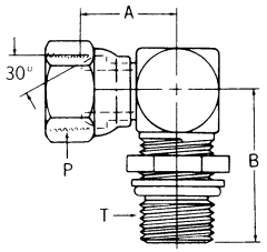 Steel Adapters, Female NPT Swivel To Male SAE O-Ring Boss (Straight Thread O-Ring), 90 deg Elbow