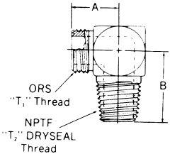 Steel Adapters, Male SAE O-Ring Face Seal To Male NPT, 90 deg Elbow