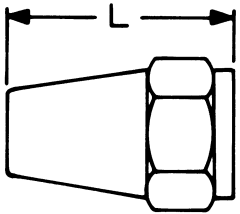 Brass Tube Long Flare Nuts