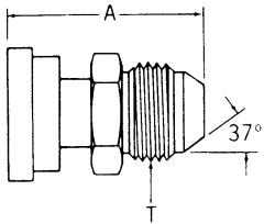 Steel Adapters, Code 61 Split Flange To Male JIC 37 deg Flare, 90 deg Elbow (For pressures thru 4 Heavy Spiral Hose)