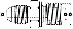 Steel Adapters, Male JIC 37 deg Flare To Male Metric Dual Purpose High Pressure S Series, Straight