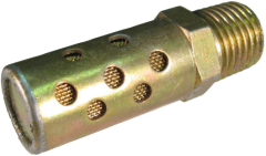 Heavy Duty Metal Muffler, 1/4 NPT, 1.75 Inch Long