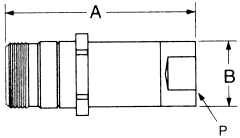 5100 Series Low Spill Connect Under Pressure Quick Disconnects, Male Half, Female Pipe