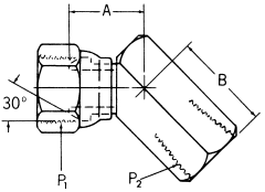 Steel Adapters, Female NPT Swivel To Female NPT, 45 deg Elbow