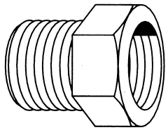 Brass Adapters, Male 42 deg Inverted Flare To Female 42 deg Inverted Flare, Bushing