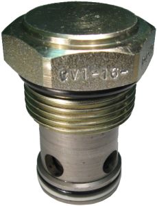 CV1-16 Series Cartridge Check Valves, Up To 3000 PSI & 40 GPM