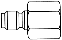 Pressure Washer Quick Couplers, Male Half, Female NPT