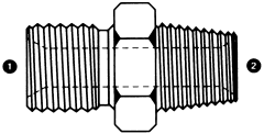 Steel Adapters, Male BSPP (British Parallel) To Male NPT, Straight