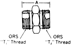 Steel Adapters, Male SAE O-Ring Face Seal To Male SAE O-Ring Face Seal, Straight