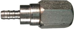 Everswage Stainless Steel Crimp Fittings, Female JIC 37 deg Flare Swivel, Straight