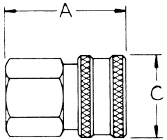 Pressure Washer Quick Couplers, Female Half, Female NPT