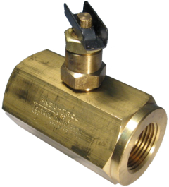 Brass Inline Needle Valve, Female 1/4-18 NPT Ports, Up to 7.00 GPM & 2000.00 PSI