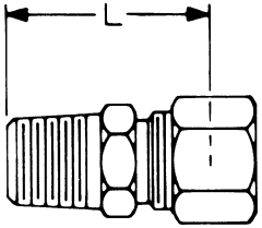 Brass Compression Fittings For Copper & Aluminum Tubing, Tube To Male NPT