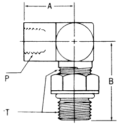 Steel Adapters, Female NPT To Male SAE O-Ring Boss (Straight Thread O-Ring), 90 deg Elbow