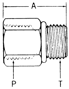 Steel Adapters, Female NPT To Male SAE O-Ring Boss (Straight Thread O-Ring), Straight