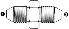 Steel Adapters, Male Komatsu To Male Komatsu, Straight