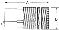 1000/400/500 Series MIL-C-4109 Industrial Interchange Air Quick Disconnects, Female Half, Female NPT