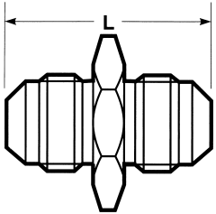 Steel Adapters, JIS 30 deg Flare To JIS 30 deg Flare, Straight