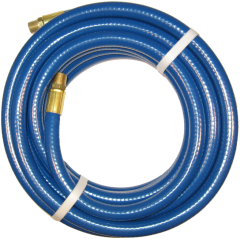 Light Duty Air Tool Hose Assembly, Blue, 0.25 Inch Hose ID, 25 ft Foot Long