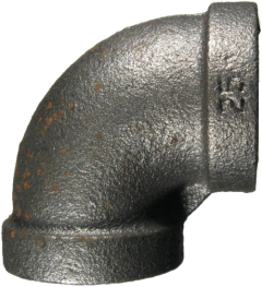 Malleable Iron Pipe Fitting, 1 Inch 90 deg Elbow