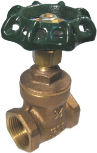 Brass Gate Valve, 1 Inch Ports