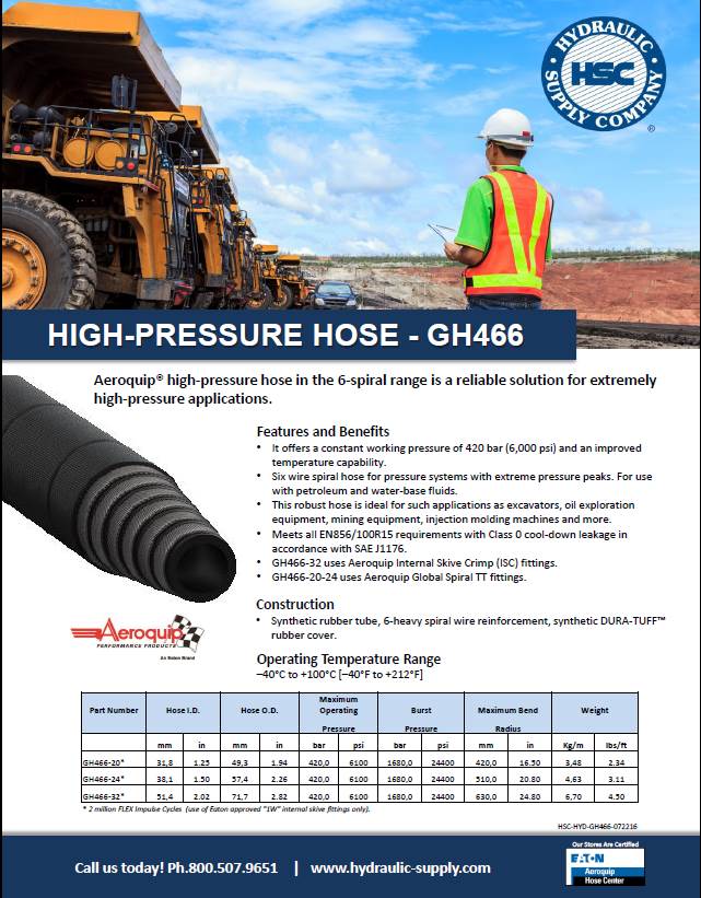 Aeroquip High Pressure Hose GH466