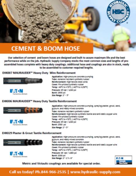 Cement and Boom Hose HSC