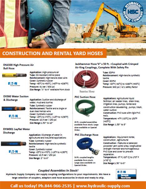 Construction and Rental Yard Hoses HSC